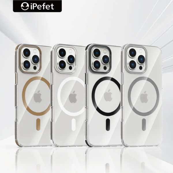 Case Clear: Magnetic Rugged Protection | Military Grade Slim Anti Yellowing Cell Phone Cases | Shockproof Scratch-Resistant Transparent Cover (Clear)