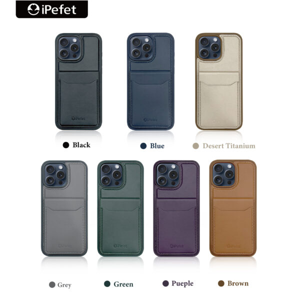 [With Makeup Mirror 3 Card Holder]  PU Leather Flip Folio Magnetic Closure Antiscratch Full Protective Cover