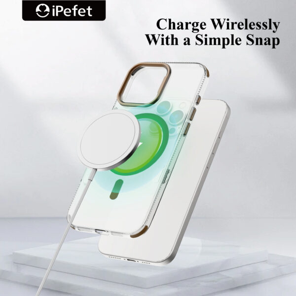 Case Clear: Magnetic Rugged Protection | Military Grade Slim Anti Yellowing Cell Phone Cases | Shockproof Scratch-Resistant Transparent Cover (Clear)