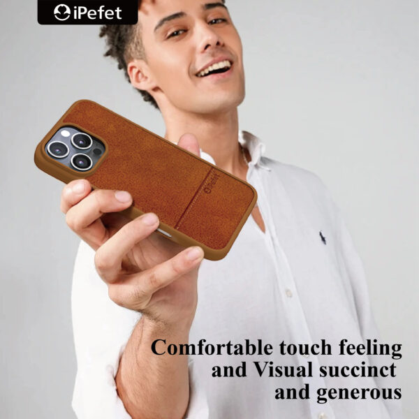 Compatible with iPhone/Samsung Case Premium Leather and Flexible TPU Silicone Hybrid Slim Case